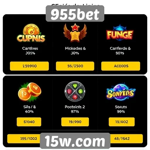 Comparativo entre jogos disponíveis na 955bet