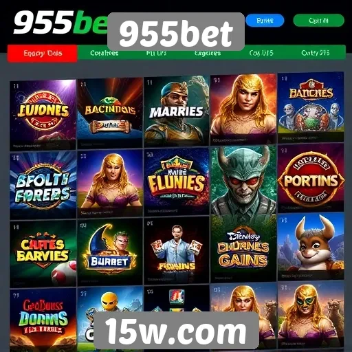 Opções de jogos disponíveis na 955bet
